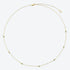 cosmic-halo-bezel-dainty-necklace-with-7-round-cut-cubic-zirconia-Sophia's Style-4
