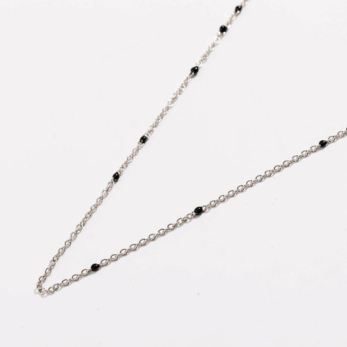 dainty-black-onyx-beaded-link-necklace-Sophia's Style-10