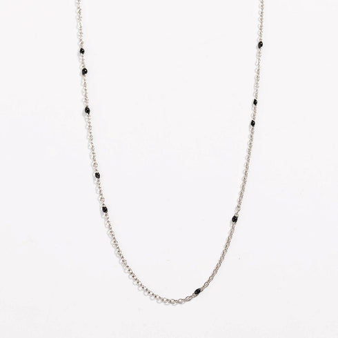 dainty-black-onyx-beaded-link-necklace-Sophia's Style-11