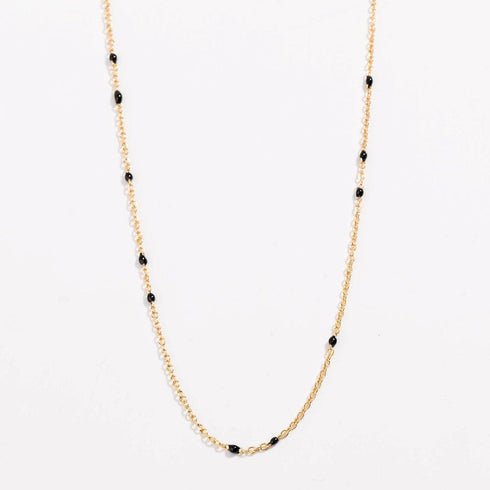 dainty-black-onyx-beaded-link-necklace-Sophia's Style-12