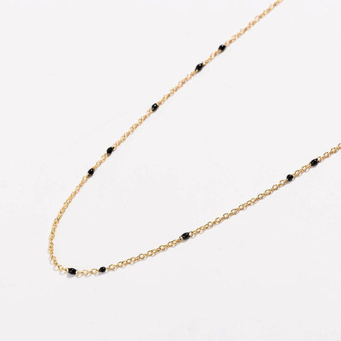 dainty-black-onyx-beaded-link-necklace-Sophia's Style-13