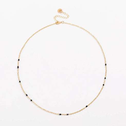 dainty-black-onyx-beaded-link-necklace-Sophia's Style-14