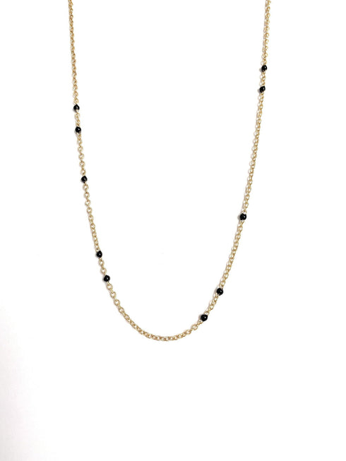 dainty-black-onyx-beaded-link-necklace-Sophia's Style-20