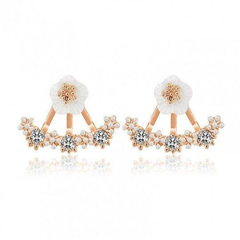 daisy-jacket-earrings-with-porcelain-flower-and-cubic-zirconia-Sophia's Style-2
