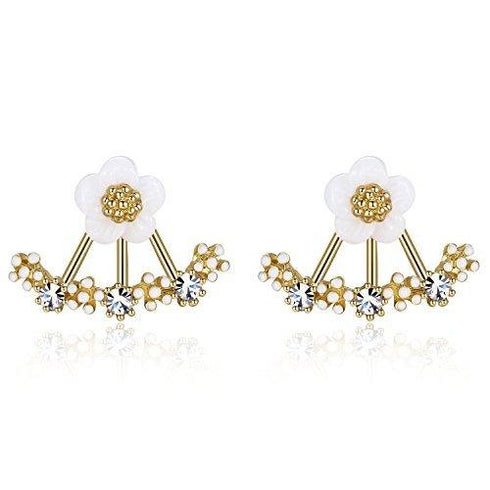daisy-jacket-earrings-with-porcelain-flower-and-cubic-zirconia-Sophia's Style-3