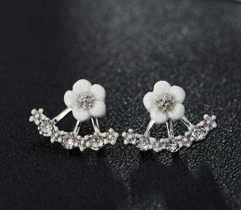daisy-jacket-earrings-with-porcelain-flower-and-cubic-zirconia-Sophia's Style-7