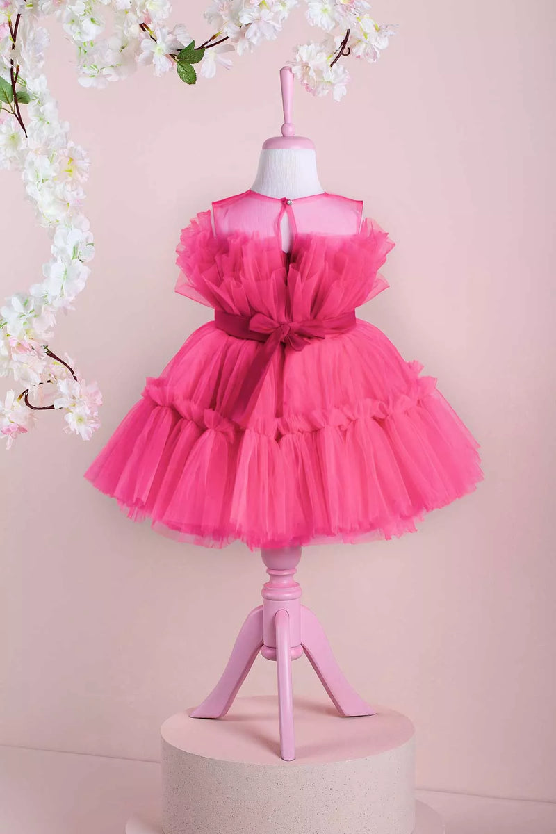 Diana Fuchsia Party Dress 3 Y