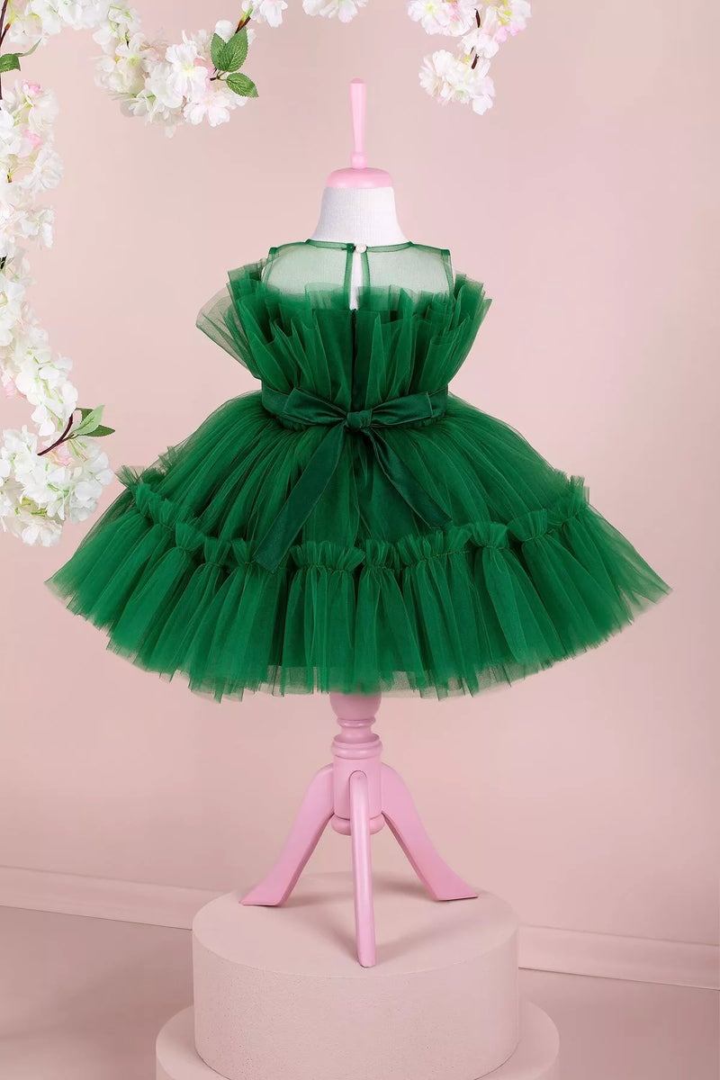 Diana Green Party Dress 3 Y