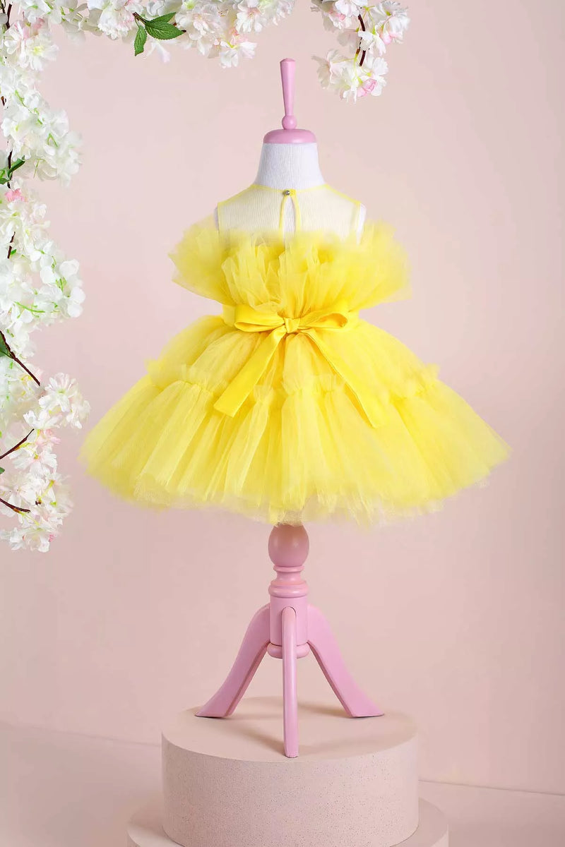 Diana Yellow Party Dress – SophiasStyle.com