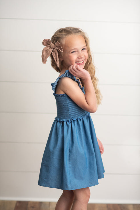 blue-shirred-dress-adorable-sweetness-sophias-style-4