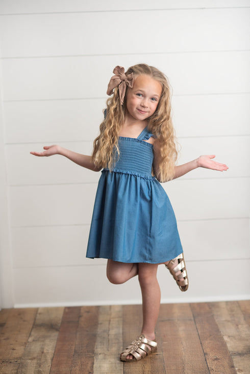 blue-shirred-dress-adorable-sweetness-sophias-style-5