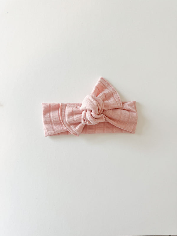 dusty-pink-wide-rib-tie-on-headwrap Boosh Baby - Sophia's Style-1