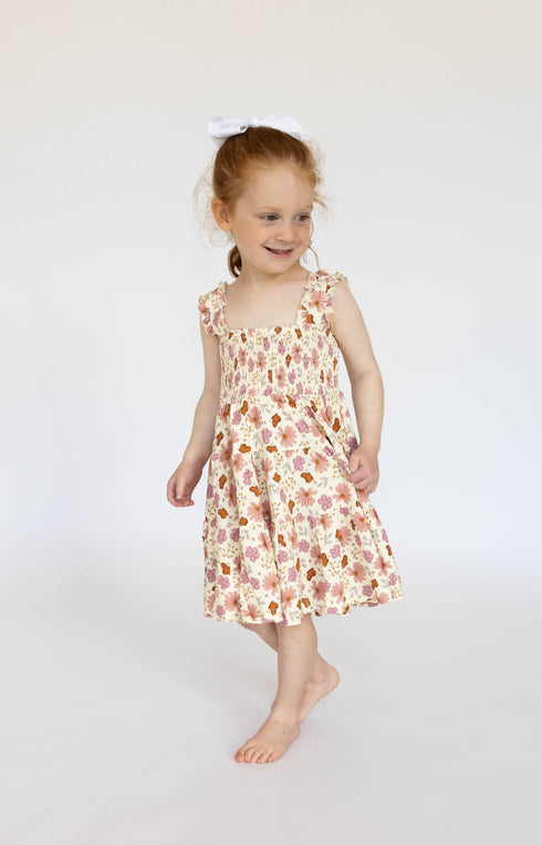 floral-butterfly-shirred-dress House of Henry - Sophia's Style-1