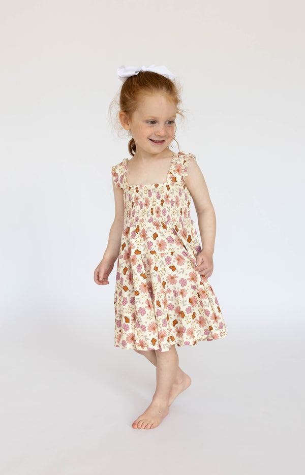 floral-butterfly-shirred-dress House of Henry - Sophia's Style-1