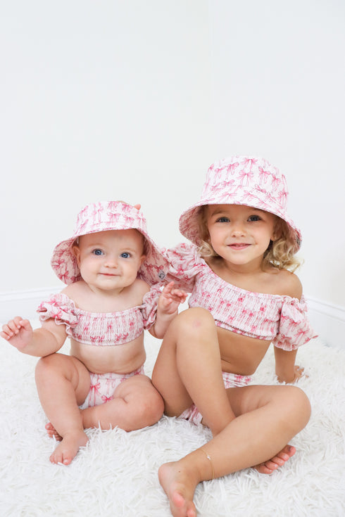 bow-cute-dream-smocked-off-the-shoulder-swim-suit Dream-Big-Little-Co-pajama-baby-blanket
