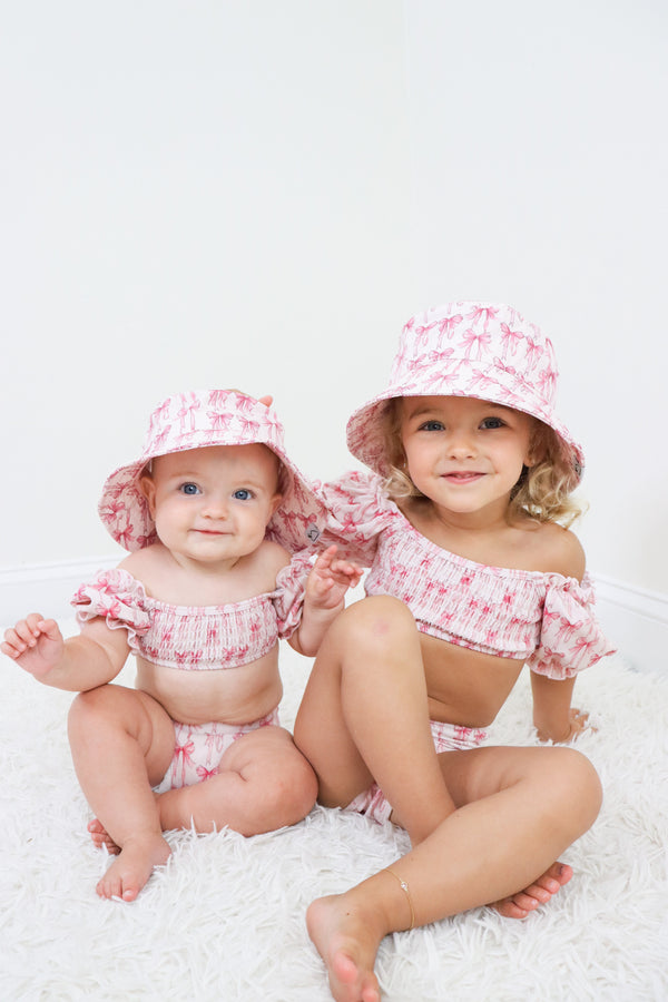 bow-cute-dream-smocked-off-the-shoulder-swim-suit Dream-Big-Little-Co-pajama-baby-blanket