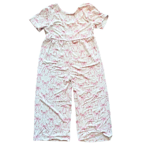 evelyn-bows-bamboo-leggy-romper Laree & Co - Sophia's Styleclothing-1