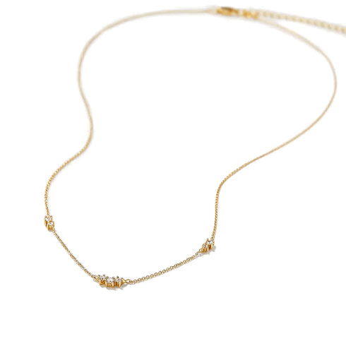 seraphima-elegant-necklace-with-seven-round-cut-cubic-zirconia-stones-Sophia's StyleNecklaces-1