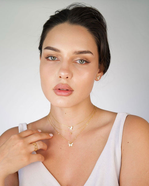 elegant-butterfly-pendant-necklace-with-sparkling-cubic-zirconia-stones-Sophia's Style-2