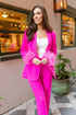 elle-feather-trim-blazer-azalea Buddy Love - Sophia's Style-Elle Feather Trim Blazer - Azalea-Azalea-XS-1
