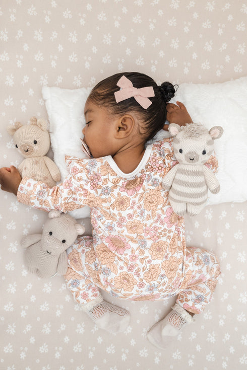 luna-luca-floral-jumpsuit-bow Luna and Luca Newborn Baby Clothes