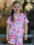 pink-ts-lapel-button-short-sleeve-shorts-pajama-set Rylee Faith Designs - Sophia's Style-2
