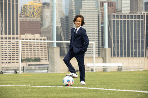 Navy Stretch Suit with Comfy-Flex Technology®