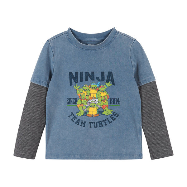 tmnt-x-andy-evan®-1984-ninja-tee-blue Andy & Evan at Sophia's Style-Tee Shirts-1