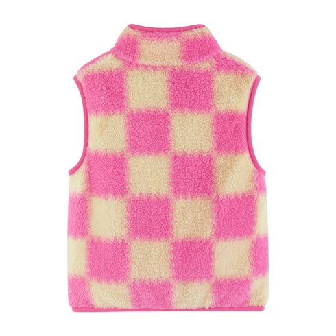 kids-checkered-faux-fleece-vest-pink Andy & Evan at Sophia's Style--5