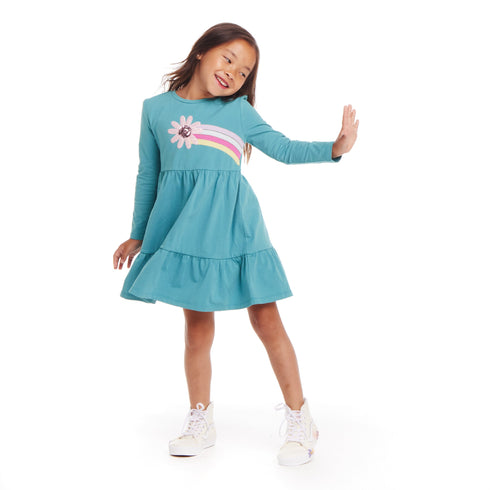 kids-teal-jersey-dress-faux-fur-vest-set-rainbow-graphic Andy & Evan at Sophia's Style--8