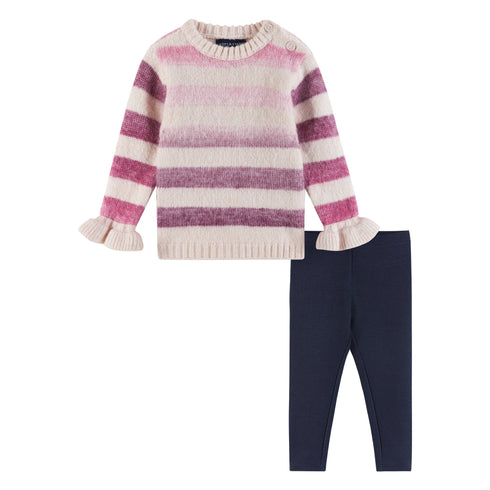 infant-6-24m-sweater-legging-set-ombre-striped Andy & Evan at Sophia's Style-Sweater Set-1
