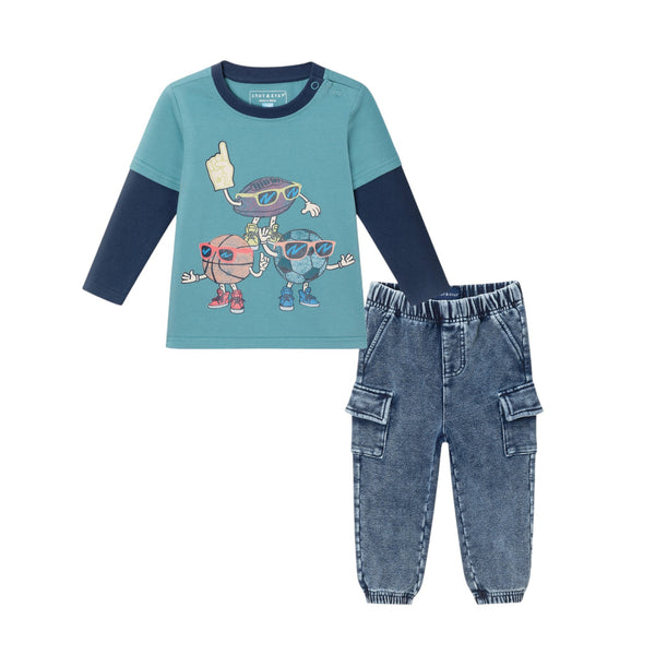 infant-jersey-twofer-tee-terry-pants-set-navy-blue-sports Andy & Evan at Sophia's Style-Tee Shirt Set-1