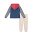 kids-hooded-colorblocked-jersey-tee-jogger-set-red-navy-heather-grey Andy & Evan at Sophia's Style--6