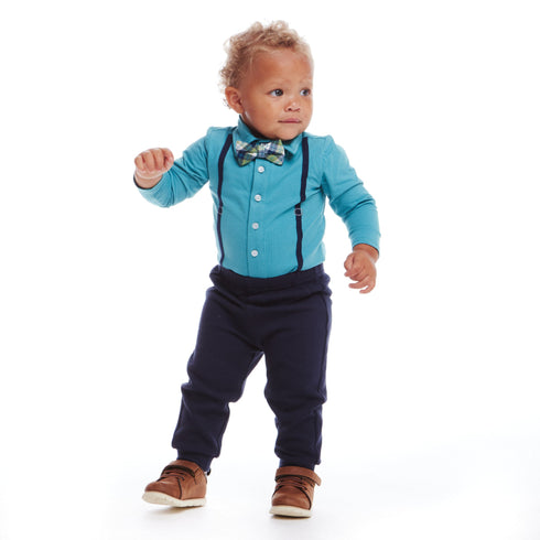 infant-suspender-shirtzie®-pique-pant-set-teal Andy & Evan at Sophia's Style--2