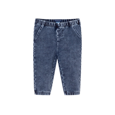infant-2-piece-suspender-shirtzie®-faux-denim-terry-pant-set-navy Andy & Evan at Sophia's Style--6