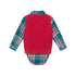 infant-4-piece-buttondown-sweater-vest-set-checkered-maroon Andy & Evan at Sophia's Style--4