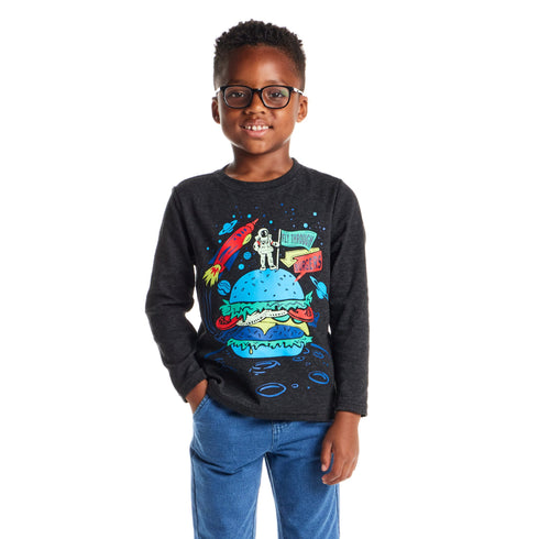 kids-long-sleeve-graphic-tee-space-burger Sophia's Style-2