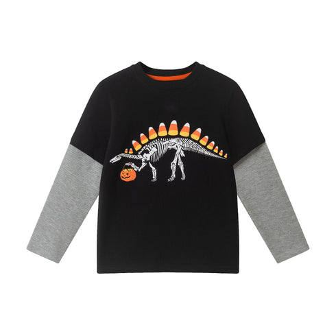 kids-size-8-halloween-graphic-twofer-tee-candy-dino Sophia's StyleTee Shirts-1