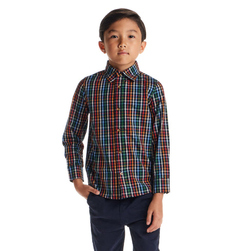 kids-buttondown-shirt-navy-plaid Sophia's Style-2