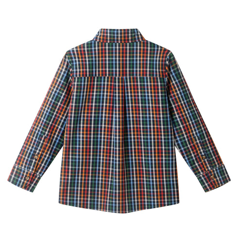 kids-buttondown-shirt-navy-plaid Sophia's Style-4