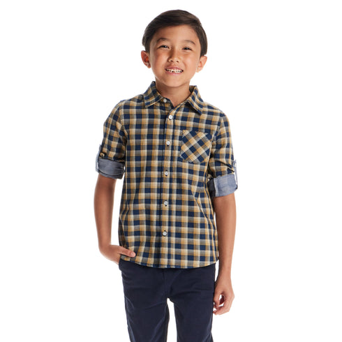 kids-double-faced-buttondown-blue-plaid Sophia's Style-2