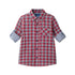 kids-double-faced-buttondown-red-plaid Sophia's StyleButton Down Shirt-1