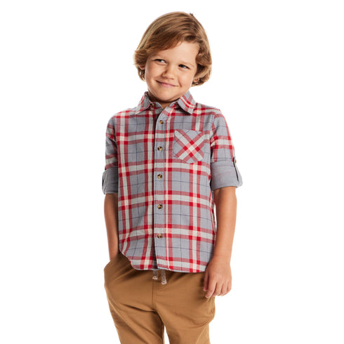 kids-plaid-flannel-buttondown-red-plaid Sophia's Style-3