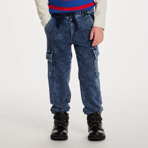 kids-knit-denim-cargo-jogger-blue Sophia's Style-2