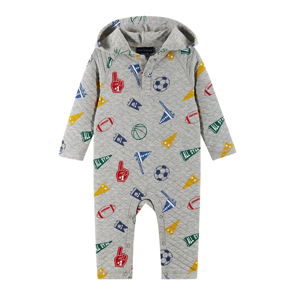 infant-hooded-baby-romper-beige-varsity Sophia's StylePlaysuit-1