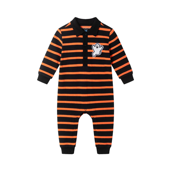 infant-rugby-stripe-halloween-romper-w-ghost-patch-black-ora-strp Sophia's StylePlaysuit-1