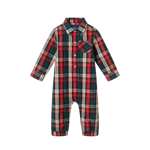 infant-plaid-shirtall-red-holiday Sophia's StylePlaysuit-1