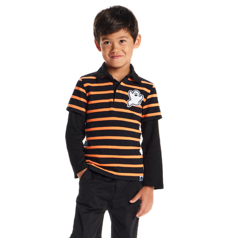 kids-halloween-rugby-polo-ghost-patch-black-orange Sophia's Style-6
