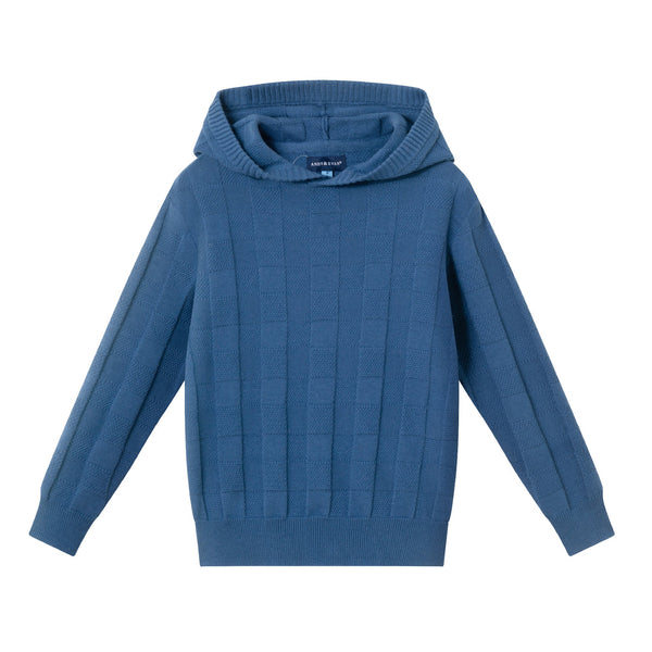 kids-hooded-sweater-blue-checkered Sophia's StyleSweaters-1