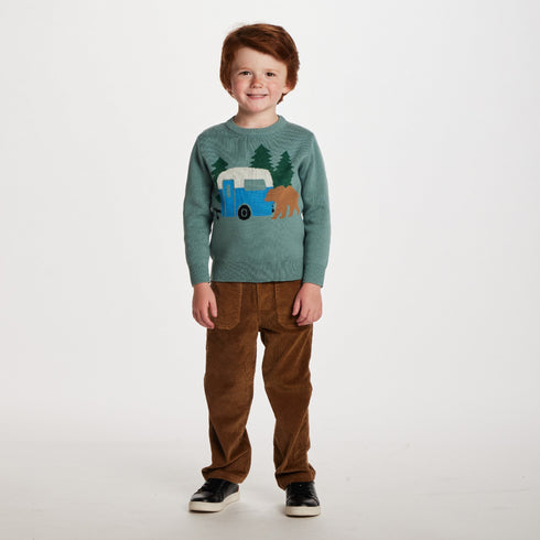 kids-graphic-sweater-green-camper Sophia's Style-3
